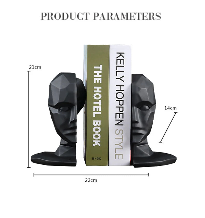 Human Face Bookshelf Stand