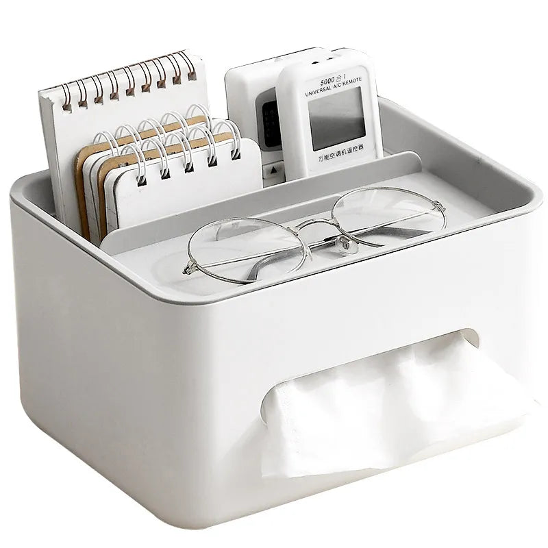 Tissue Holder and Storage Desk Organizer